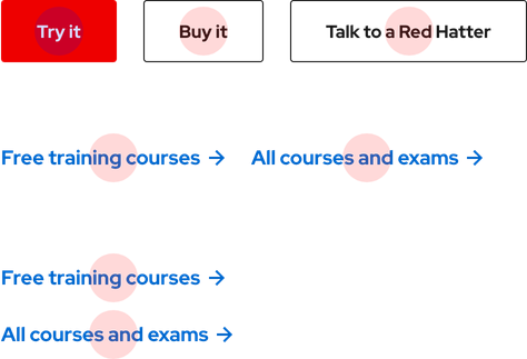 Image of groups of variants with touch targets on top of each