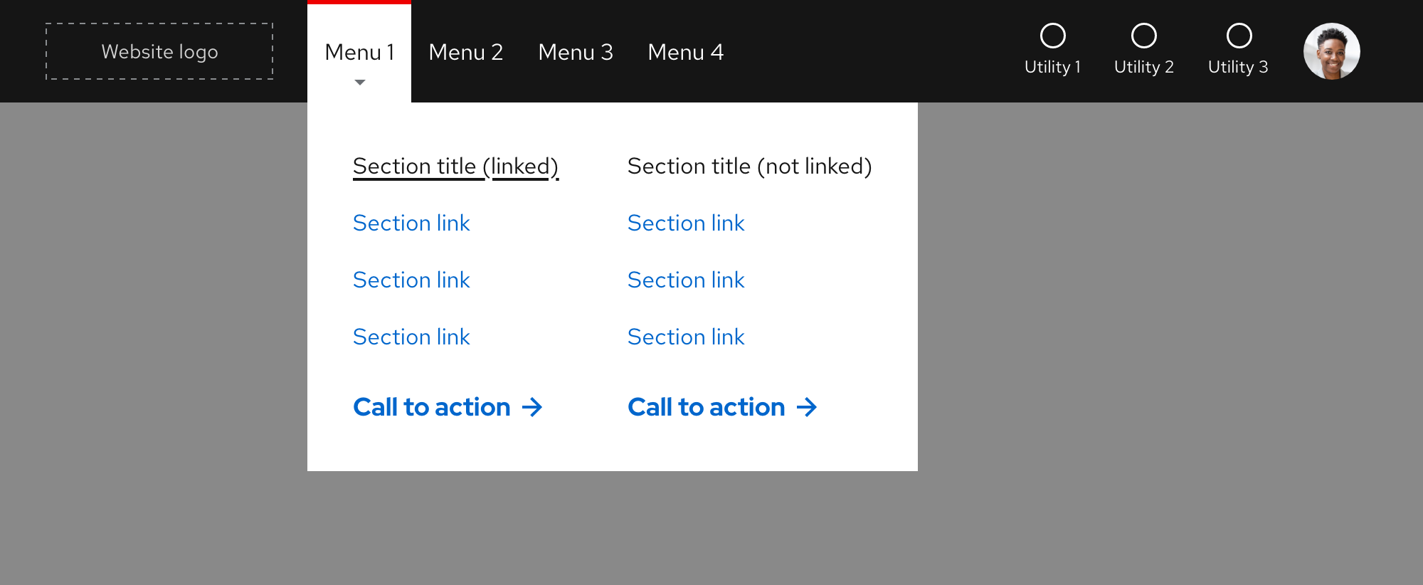 Primary navigation - fixed-width expandable tray