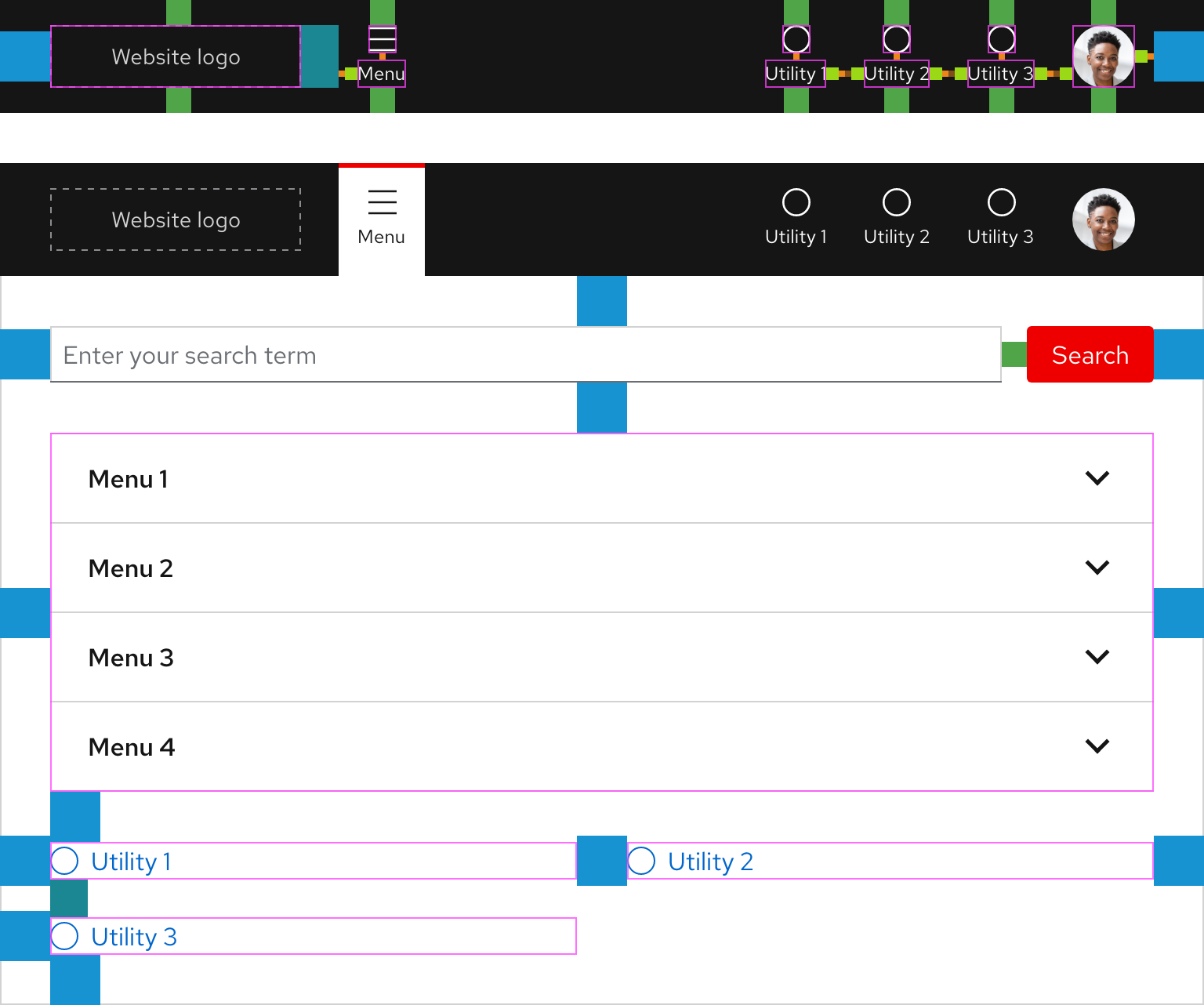 Primary navigation - Spacing for medium breakpoints