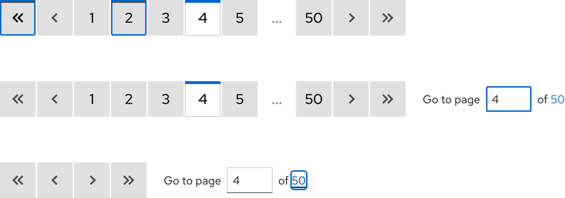 Image of light theme pagination focus states