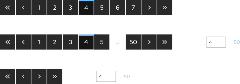 Image of dark theme pagination