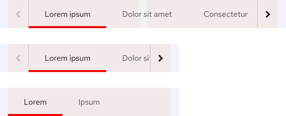 Image of subnavigations on small breakpoints