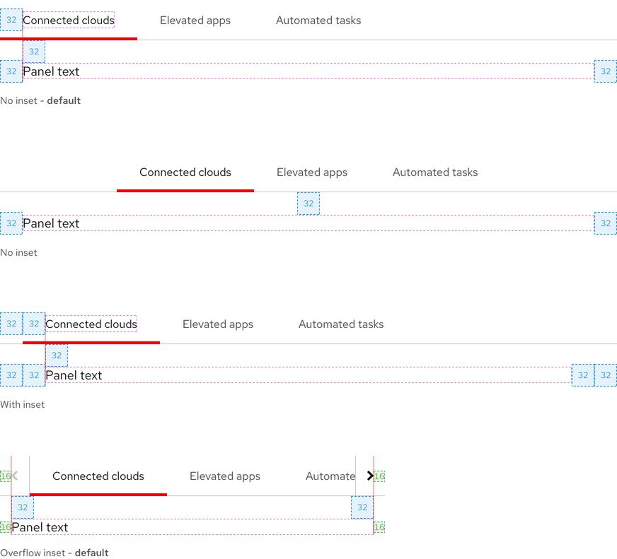  Image of open tabs showing detailed inset specs