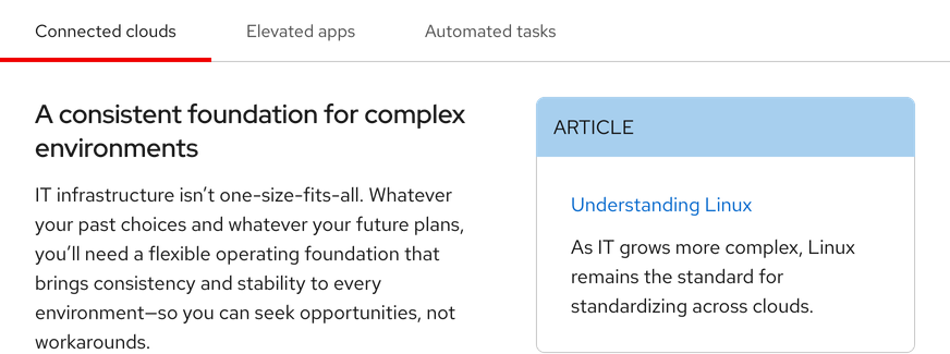 Image of open tabs with a text block and a card