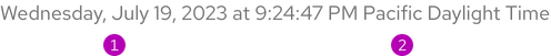 Anatomy of a timestamp which is a simple line of text showing the date first and then the time after