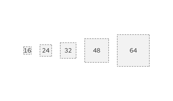 Tokens for spacer sizes